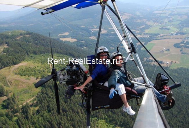 Полет над Ай-Петри на дельтаплане Воздушные полеты с Rent-RealEstate