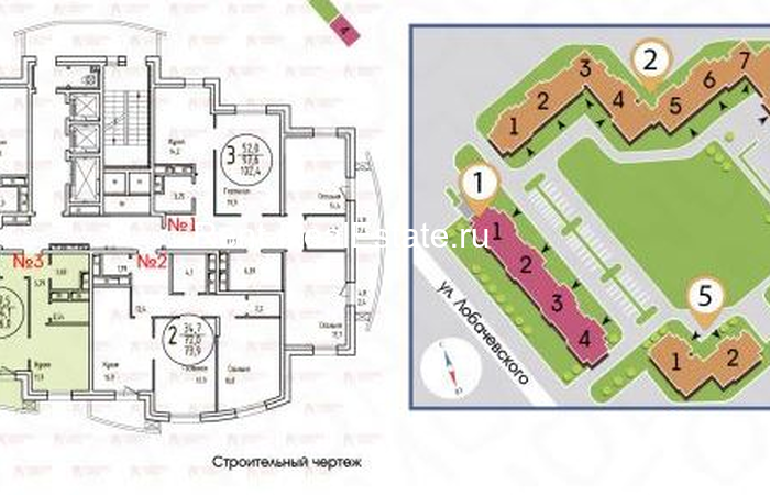 Rent-RealEstate.ru 1905, Квартира, Недвижимость, , ул. Лобачевского, д. 118, корп. 1, Раменки