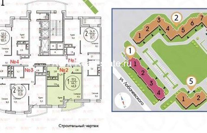 Rent-RealEstate.ru 1906, Квартира, Недвижимость, , ул. Лобачевского, д. 118, корп. 1, Раменки